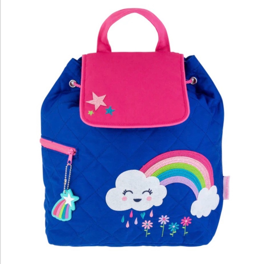 Colorful Kids Backpack with Rainbow Design